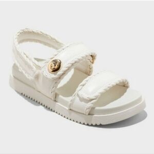 A New Day Tilly Comfort Footbed Sandal In White Size Woman's 10